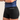 Women’s mid‑length compression shorts in black; high‑waisted design; moisture‑wicking fabric.