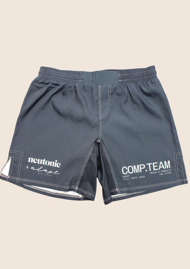 Neutonic x Adapt Comp Team shorts gunmetal grey front view