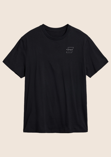 Unisex oversized crew neck t-shirt in black
