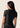 Women’s original BJJ rashguard in black, minimalistic design, 100% IBJJF legal.