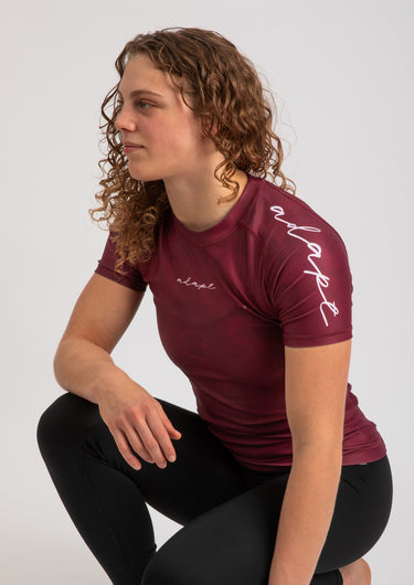 Women's Prism Rashguard - Maroon