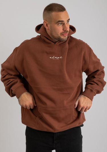 Kapuzenpullover mit Kamel-Stickerei