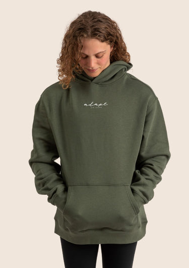 Unisex Forest Green Embroidered Hoodie
