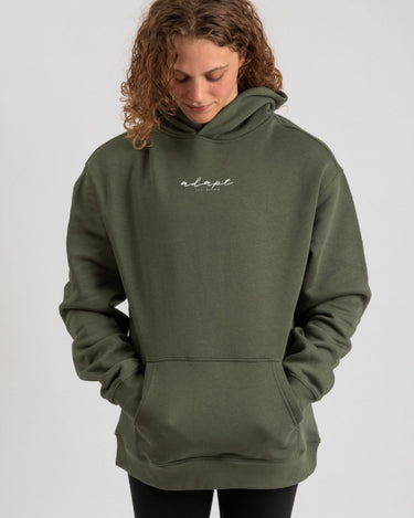 Forest Green Embroidered Hoodie