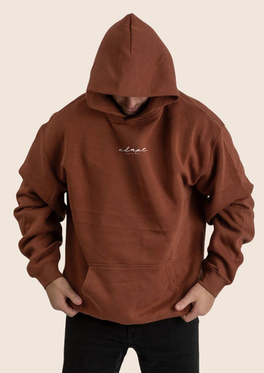 Unisex Burnt Orange Embroidered Hoodie