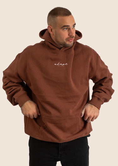 Unisex Burnt Orange Embroidered Hoodie