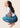 Women’s high‑waisted training leggings in mermaid blue with gradient effect; sleek and squat‑proof.