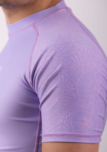 Men's Paisley Rashguard - Lilac