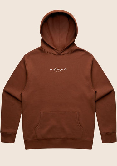Unisex Burnt Orange Embroidered Hoodie