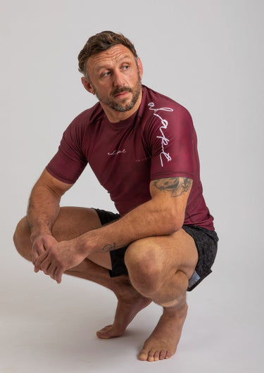 Men’s Prism Rashguard – Maroon