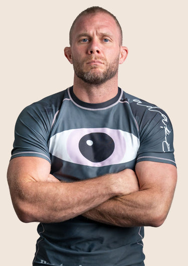 Neutonic x Adapt Comp Team gunmetal grey rashguard front view