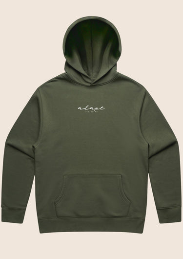 Unisex Forest Green Embroidered Hoodie
