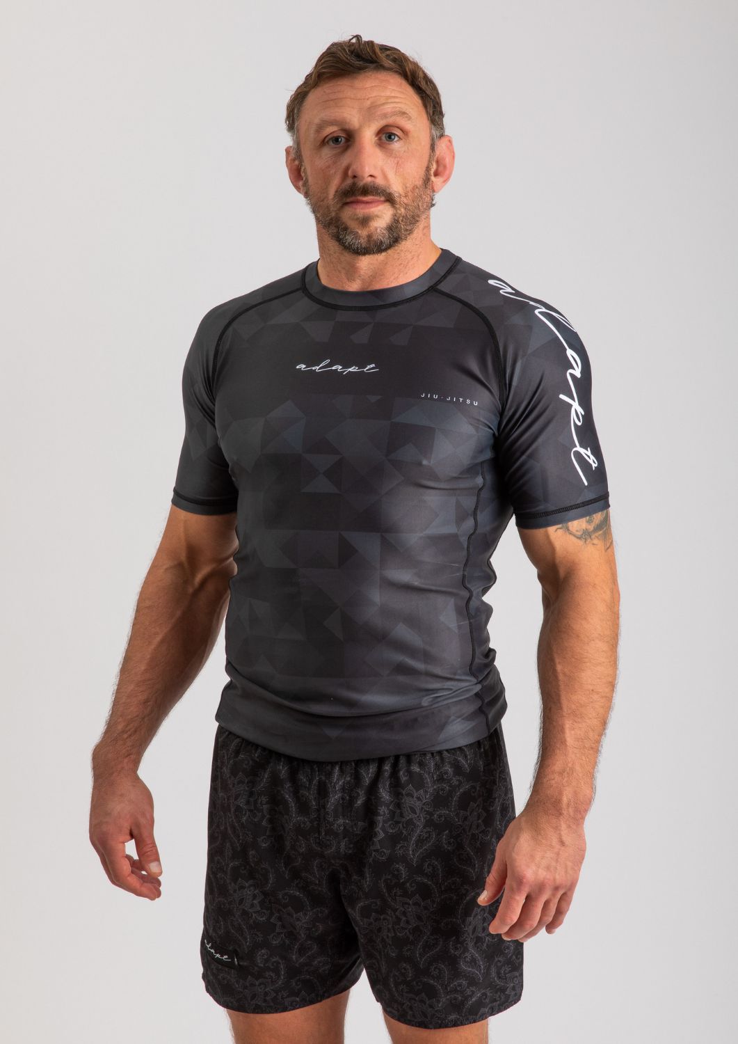 Men's Black Prism BJJ Rashguard | Grappling & MMA Training