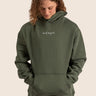 Unisex Forest Green Embroidered Hoodie