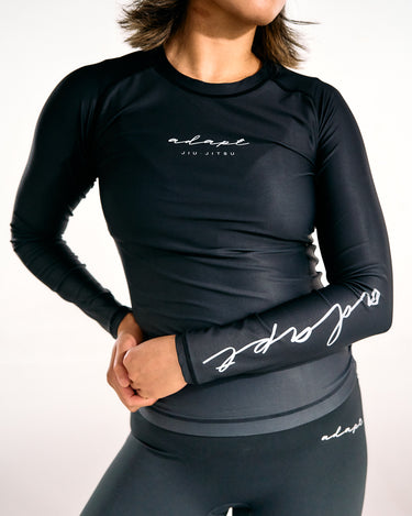 Women's Long-Sleeve Black Rashguard