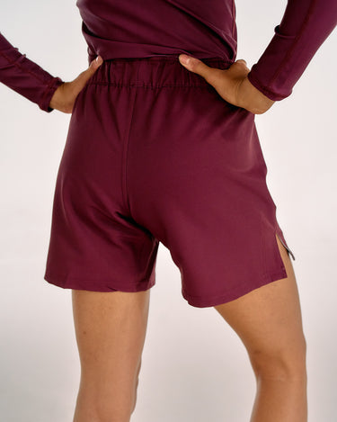 Women's Maroon BJJ Shorts