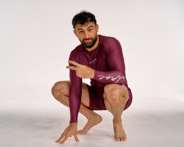 Men's Maroon BJJ Shorts