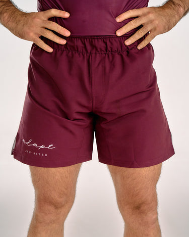 Men's Maroon BJJ Shorts