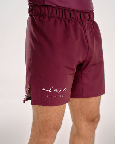 Men's Maroon BJJ Shorts