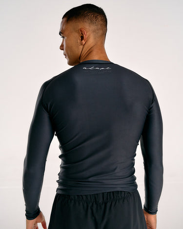 Men's Long-Sleeve Black Rashguard