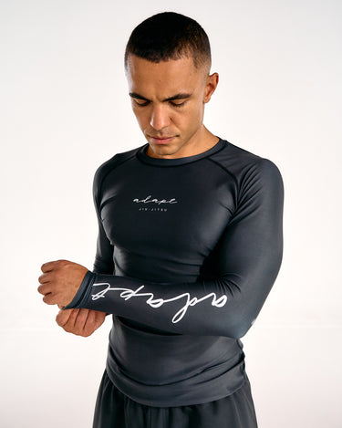 Men's Long-Sleeve Black Rashguard