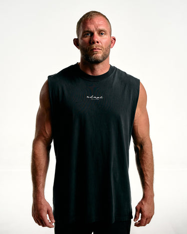 Heavyweight Sleeveless Tank - Faded Black
