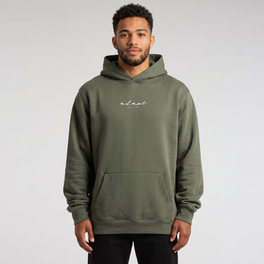 Forest Green Embroidered Hoodie