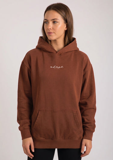 Burnt Orange Embroidered Hoodie