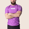 Men’s original orchid purple BJJ rashguard, minimalistic design, 100% IBJJF legal. 