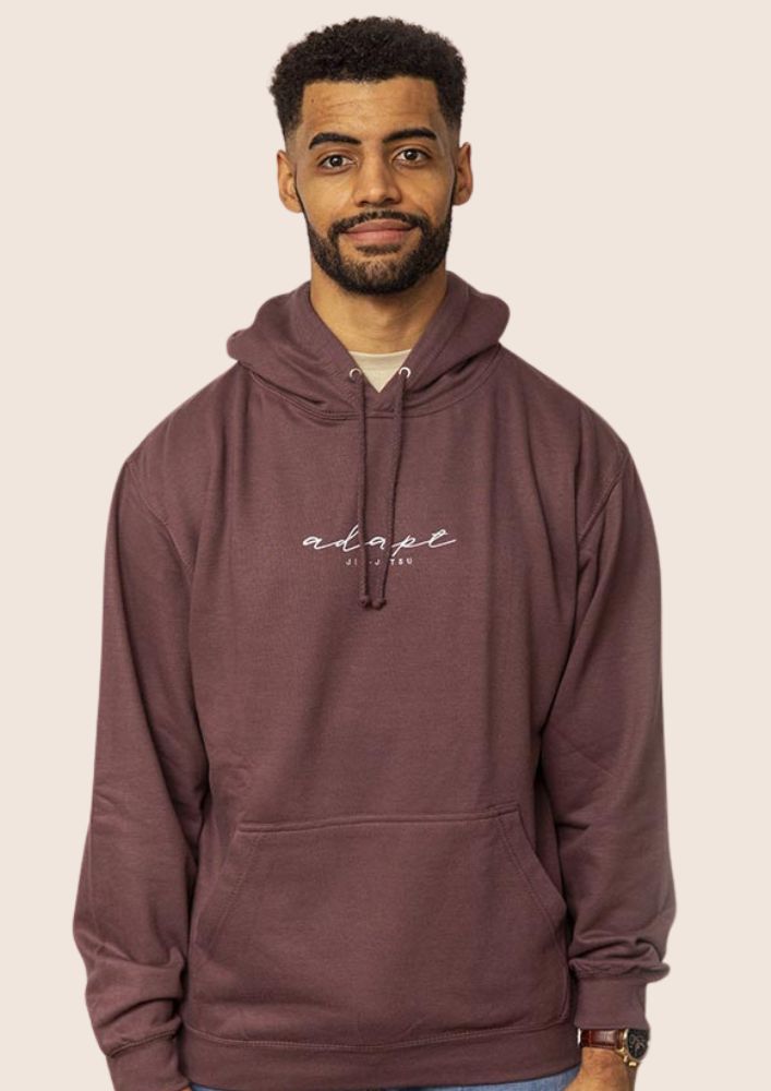 Mulberry Embroidered Hoodie