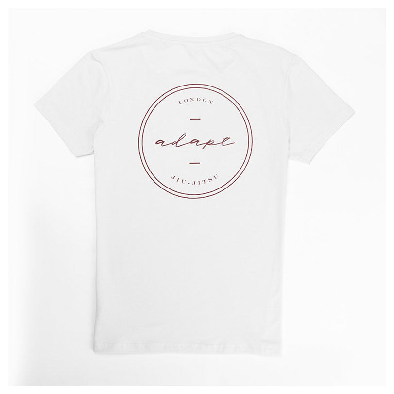 Women’s White Scripted Tee