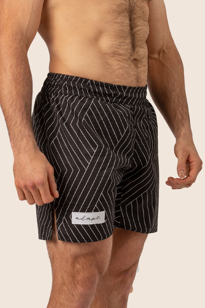 Adapt Unisex Combination Shorts - Geometric Black